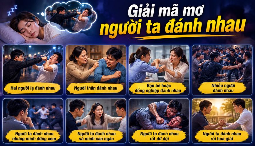 Giải mã mơ người ta đánh nhau theo từng tình huống