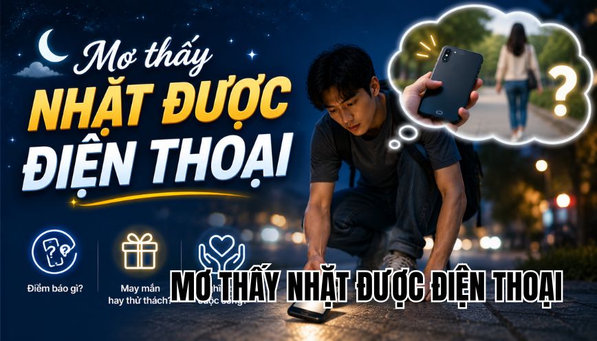 mơ thấy nhặt được điện thoại