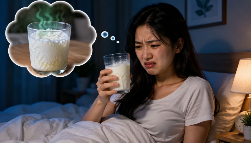 Mơ thấy uống phải ly sữa đã bị hỏng hoặc chua