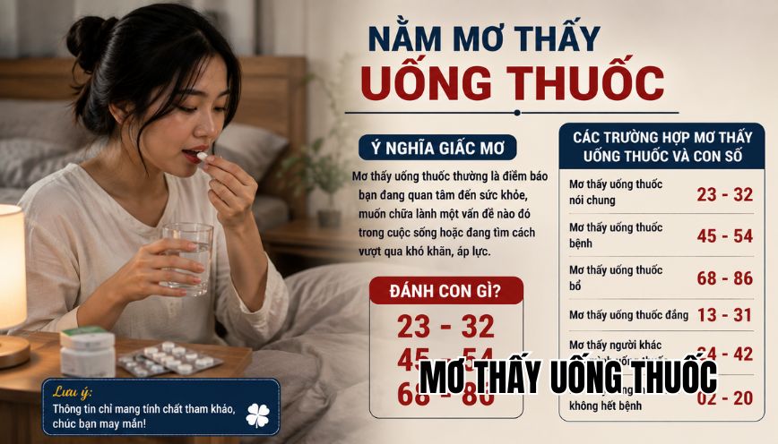 mơ thấy uống thuốc