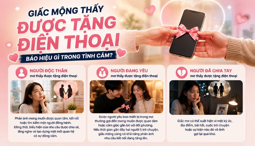 Giấc mộng thấy được tặng điện thoại báo hiệu gì trong tình cảm?