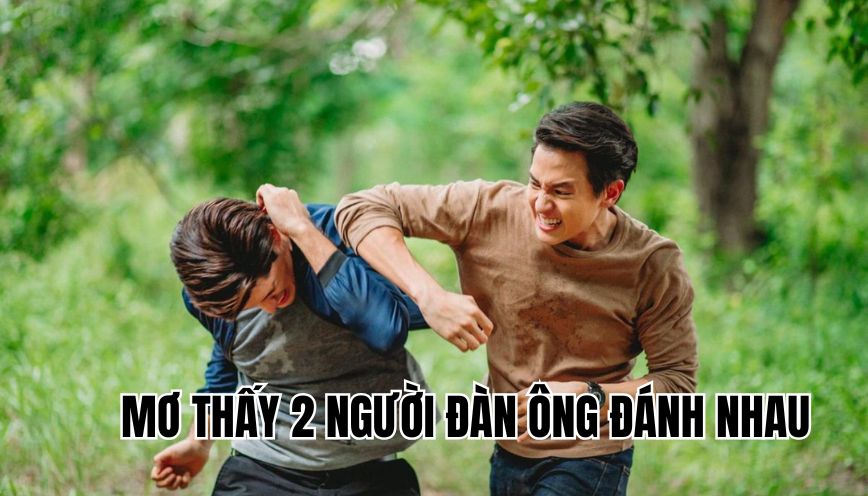mơ thấy 2 người đàn ông đánh nhau